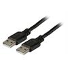 USB2.0 Anschlusskabel A-Stecker / A-Stecker schwarz 3,0m Classic