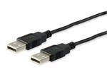 USB2.0 Anschlusskabel A-Stecker / A-Stecker schwarz 3,0m
