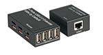 USB2.0 Extender Cat.5e/6 100m 4-Port inkl. Netzteil