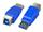 USB3.0-Adapter, Buchse A - Buchse B, blau