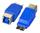 USB3.0-Adapter, Buchse B - Stecker Micro-B, blau